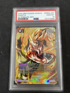 Gogeta FB06-097 Alternate Art Dragon Ball Card Rivals Clash PSA 10 Pop 1 - Picture 1 of 2