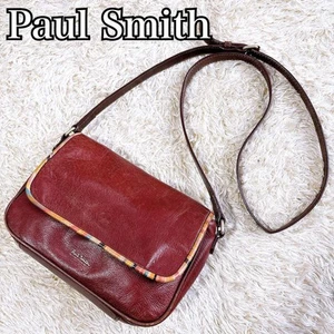 Paul Smith Leather Shoulder Bag Multi Striped Brown Beautiful design Easy to use - Picture 1 of 8