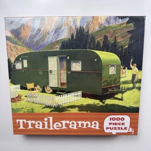 NEU VERSIEGELT Trailerama 1000-teiliges Puzzle Vintage Camper Wohnmobil Kunst Gibbs Smith - Bild 1 von 5