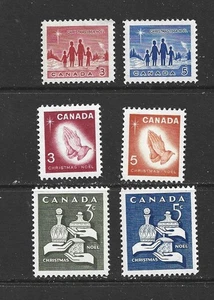 CANADA - 1964 THREE CHRISTMAS SETS - SCOTT 434 TO 435, 443 TO 444 AND 451 TO 452 - Bild 1 von 1
