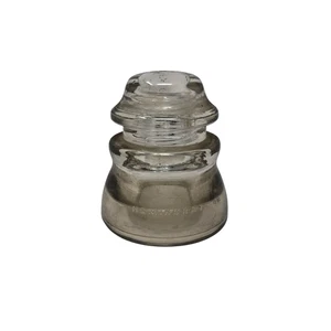 Vintage Hemingray 45 Clear Glass Insulator 4” Telegraph Telephone Industrial - Picture 1 of 8