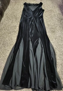 Vintage Ronni Nicole Maxi Dress Womens 8 Black Sleeveless Evening Party Dress - Picture 1 of 4