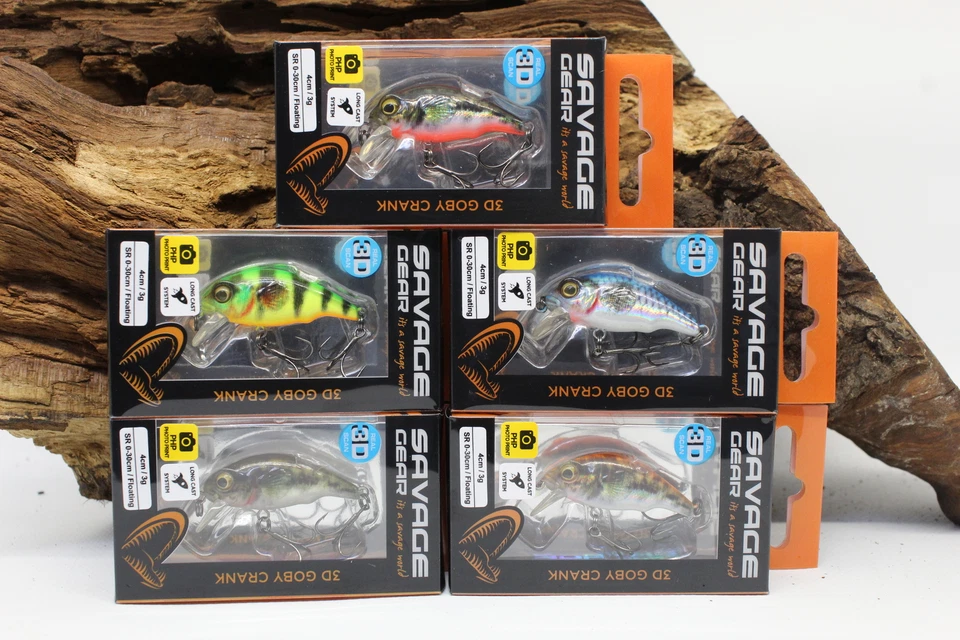 Savage Gear Wobbler 3D Goby Crank SR Floating 4cm 3g  5 Farben Crankbait SALE - Bild 1 von 1