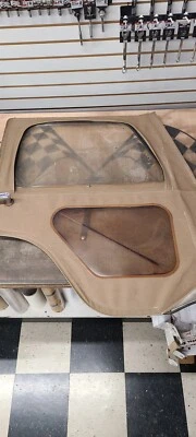 Jeep CJ5 1976-1982 conductor y pasajero puertas blandas completas beige Foto 1 de 4