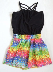 $92 NWT Zara Terez Brand Emoji Romper Girl's Size Large Or 14 - Picture 1 of 5