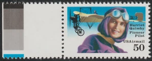 US 1991 SC# C128 - Harriet Quimby - 1st American Woman Pilot - M-NH Lot # 603  - Picture 1 of 2