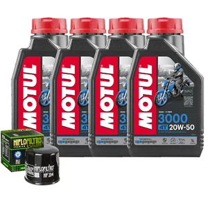 Kit Cambio De Aceite Motul 3000 20W50 Para Triumph 1200 Thruxton R 2016>2018 - Imagen 1 de 6