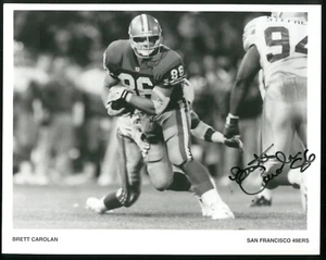 Foto 8x10 firmada por Brett Carolan autografiada - San Francisco 49ers - Imagen 1 de 1