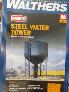"Tanque de agua de acero Walthers HO #933-3043 -- Kit - 3-1/4 x 3 x 7" - Imagen 1 de 1