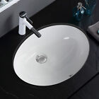 19 In Bathroom Sink Embedded In Basin Freestanding White Ceramic Countertop Sink