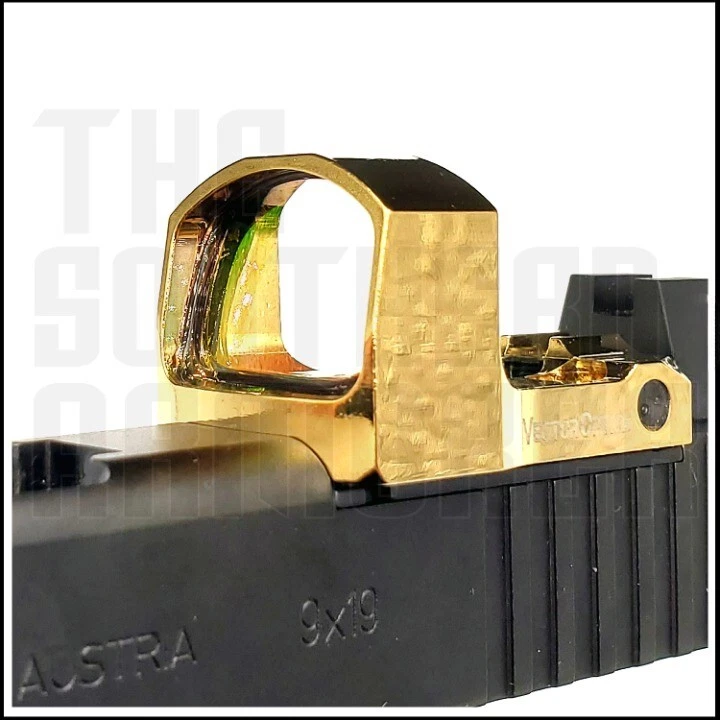 VECTOR OPTICS GOLD MICRO RED DOT OPTIC FOR GLOCK 43X MOS 48 MOS RMSc FOOTPRINT AUTO ADJUST