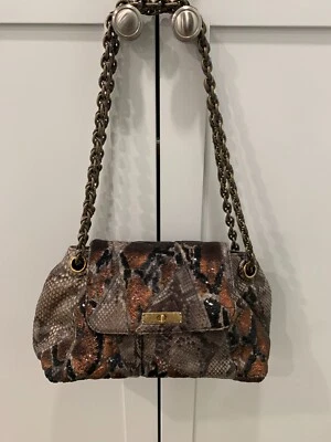 Marc Jacobs MAE Python & Sequins Brown Ladies Shoulder Bag - Image 1 of 4