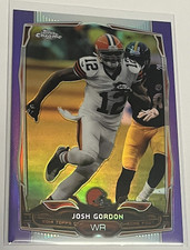 2014 Topps Chrome Purple Refractors #55 Josh Gordon Parallel Card