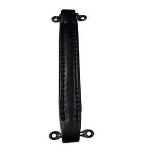 1pc Black PU Leather Handle with Grey Buckle for Guitar Tube Amplifier Cabinet - Picture 1 of 2