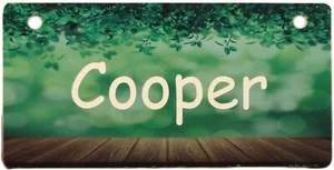 Etiqueta de jaula para perros Nature con diseño de muelle personalizada de 5" x 2,5" ENVÍO GRATUITO - Imagen 1 de 6