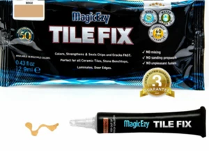 Tile Fix: (Beige) Fix & Color Porcelain Tile Cracks & Chips Fast - MagicEzy - Picture 1 of 2
