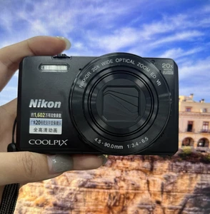 Nikon COOLPIX S7000 16.0MP 20X Optical Zoom Vintage Digital Camera Black - Picture 1 of 11