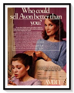Avon Representative Recruitment Print Ad Vintage 1983 Magazine Advertisement - Picture 1 of 2