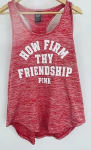 Pink VS Tank Top Women's Large Sleeveless Open Back Cotton Blend - Picture 1 of 4