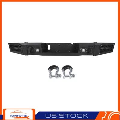 Heavy Duty Rear Bumper Guard For 2010-2018 Dodge Ram 2500 3500 w/ 4 Led Lights Foto 1 de 4