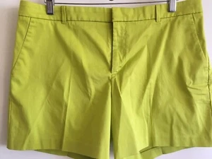 NUEVO Pantalones Cortos para Caminar Banana Republic "Limpios" Algodón Elastizados Citron Para Mujer 12 Nuevos con Etiquetas - Imagen 1 de 5