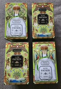 (NB.65) 4 LIMITED EDITION Metal "SILVER PATRON" Decorative Boxes, Set of 4 - Picture 1 of 7