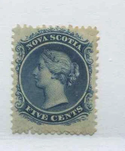 Nova Scotia 1860 5 cents mint o.g. hinged very scarce stamp - Picture 1 of 1