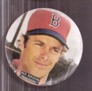 Rick Burleson Boston Red Sox Shortstop 3.5 pulgadas jugador pinback botón Cal Angels - Imagen 1 de 1