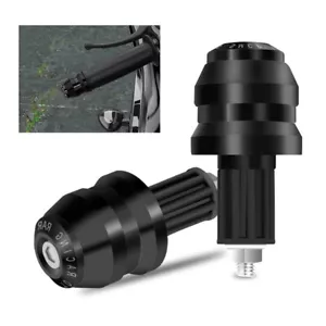 Motorcycle CNC Anti-Vibration 7/8" Handle Bar End Plug Grip Ends Cap Aluminum US - Bild 1 von 12
