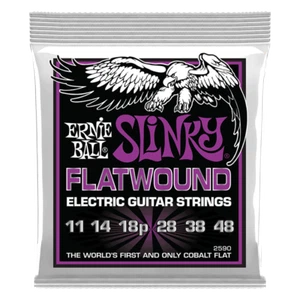 Ernie Ball 2590 Cobalt Flatwound Power-Saiten für E-Gitarre 11-48 1-3 Packungen - Bild 1 von 2