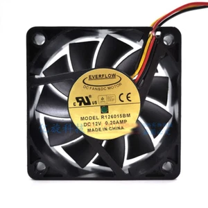 EVERFLOW R126015BM 12V 0.20A 6015 6CM CPU cooling fan - Picture 1 of 2