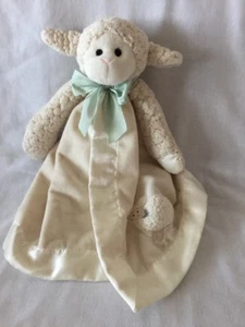 Bearington Lovey Baby Blanket Lamb CHILD OF GOD Satin Trim Soft Plush - Picture 1 of 7