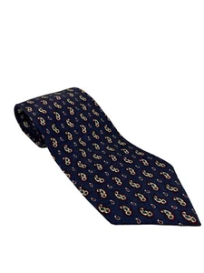 Liberty of London Mens 100% Silk Ties USA Dark Blue - Picture 1 of 4