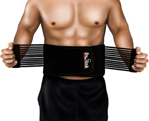 Adjustable Lower Back Brace Lumbar Support Waist Belt For Men Women Pain Relief - Picture 1 of 6