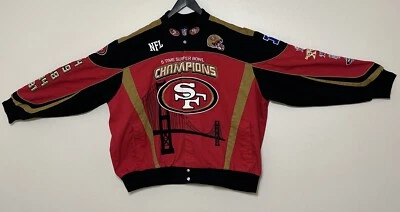 Chaqueta NFL San Francisco 49ers 5 veces campeones del Super Bowl 5XL Foto 1 de 4