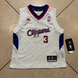NWT 2013 ADIDAS Chris Paul #3 Los Angeles Clippers Home NBA Jersey Size 4T - Picture 1 of 15