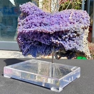 Muestra de ágata de uva de 13,44 lb, metafísica, cristal de cuarzo, única - Imagen 1 de 20