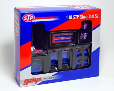 GMP 18939 1/18 Scale STP Shop Tool Set Diecast Accessories 11ct. - Image 1 of 2