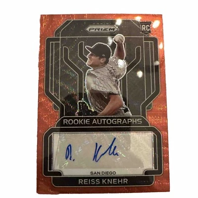 2022 Panini Prizm Rookie Auto Red Wave Prizm /75 Reiss Knehr #RA-RK Auto - Image 1 of 2