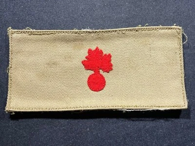M1902 - WW1 WWI US Army Military Ordnance Corps Artillery Specialist Patch KHAKI - Image 1 of 2