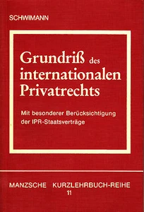 Grundriss des internationalen Privatrechts. Mit besonderer Berücksichtigung der  - Picture 1 of 1