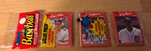 1990 Donruss Rack Pack Greg Litton Giants Jeff Robinson Tigers Gary Ward Tigers