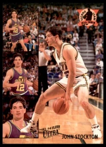 1993-94 ULTRA ALL-NBA TEAM JOHN STOCKTON UTAH JAZZ #9 INSERT - Picture 1 of 2