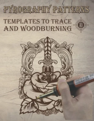 Pyrography Patterns: Templates to Tracing and Woodburning, Pyrography Workbook,  - Image 1 of 2