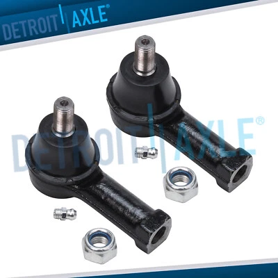 Pair Front Outer Tie Rod Ends for 2001 2002 2003 2004 2005 2006 Hyundai Santa Fe - Image 1 of 4