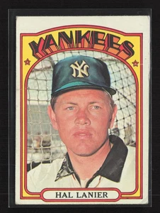 1972 Topps #589 Hal Lanier New York Yankees VG - Picture 1 of 2