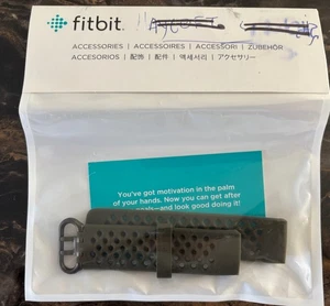 Genuine Fitbit Charge 4/5/6 Replacement Sports Band Strap Khaki Green RRP £24.99 - Picture 1 of 3