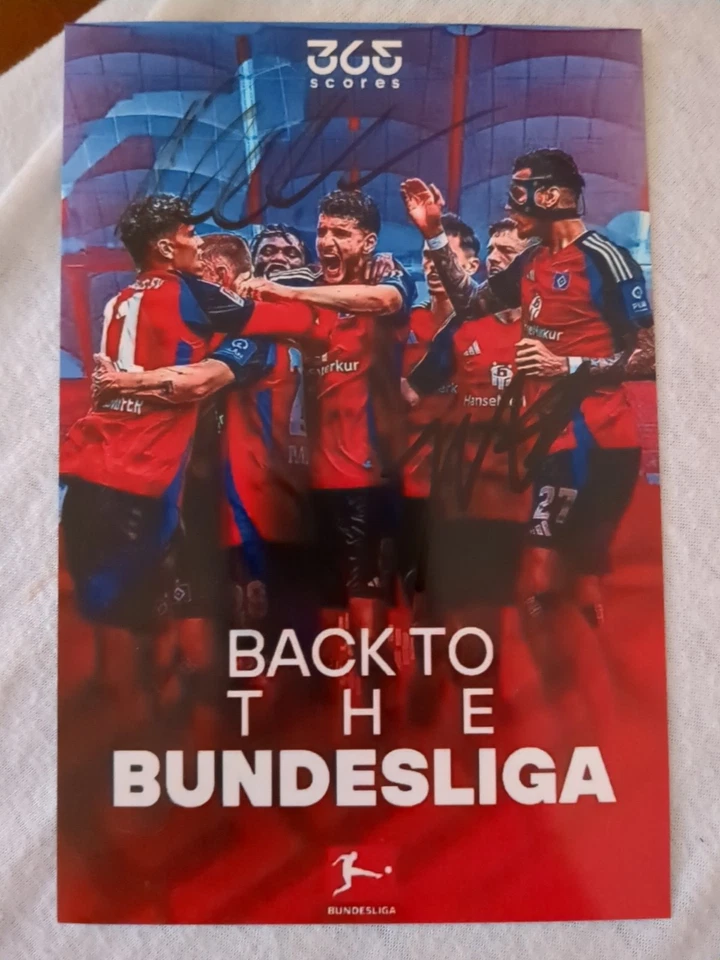 Unikat. Orginales Autogramm. HSV. Bundesliga. 2025. Königsdörfer. Meffert. Foto  - Bild 1 von 1