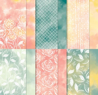 Stampin' UP! "HELLO IRRESISTIBLE"  DSP (48) Sheets 6x6 Designer Series Paper - Image 1 of 2