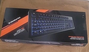 Steelseries Apex 100 Gaming Keyboard Tactile And Silent Blue LED Backlit - Picture 1 of 1